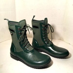 BOGS Dark Green Sidney Cravat Waterproof Boots
